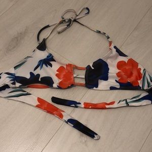 floral bikini top